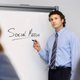 Illustration for article titled Brilliant, Innovative CEO Just Wrote Words Social Media On Whiteboard And Underlined It